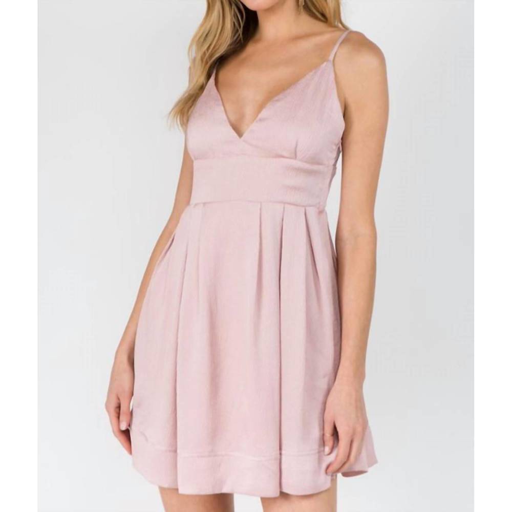 NEW FANCO flare cocktail mini dress in pink